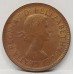 AUSTRALIA 1962 . HALF 1/2 PENNY . ERROR . WEAK STRIKE IN LEGEND